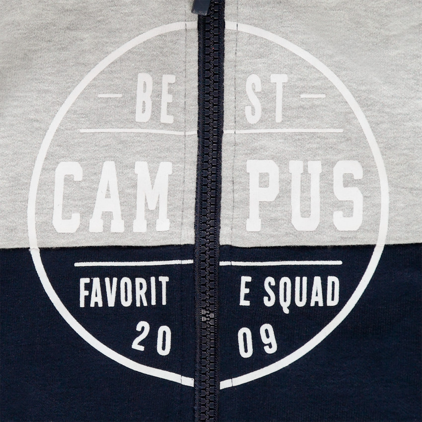 Sudadera de felpa con capucha print texto  Additional Sudadera de felpa con capucha print texto