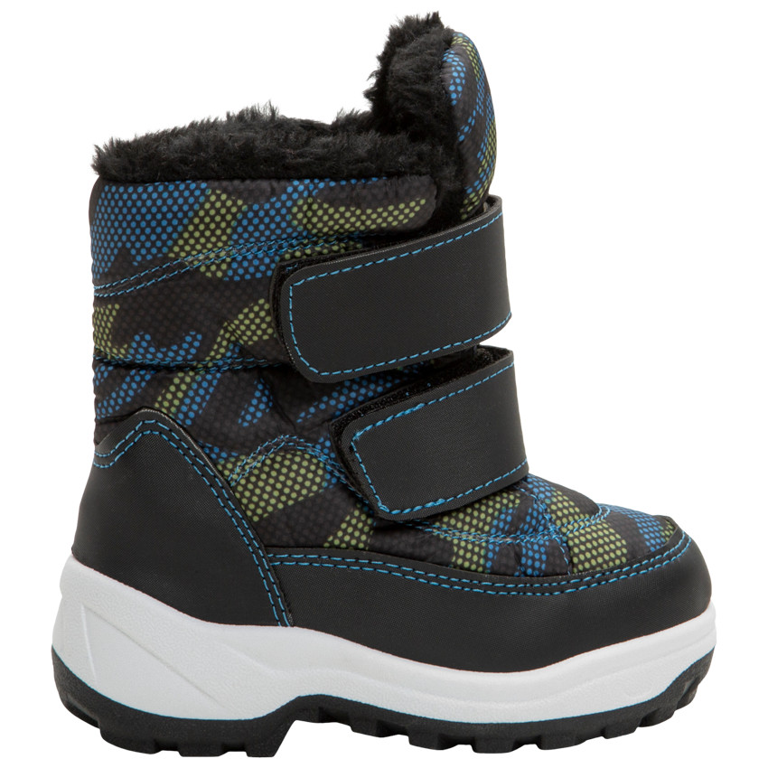 Botas de nieve con estampado gráfico all-over y velcros del 20 al 23 