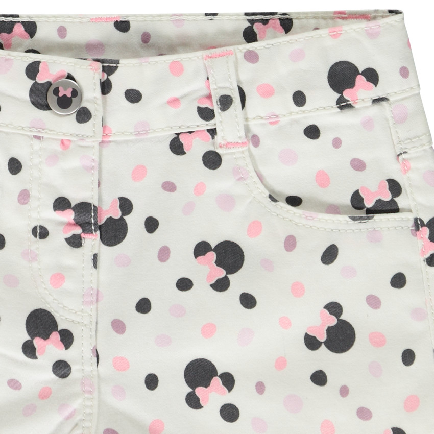 Short de mezclilla con estampado de Minnie Disney para bebé niña 