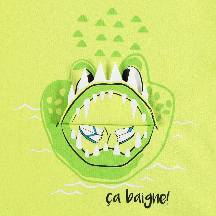 Camiseta manga corta cocodrilo 