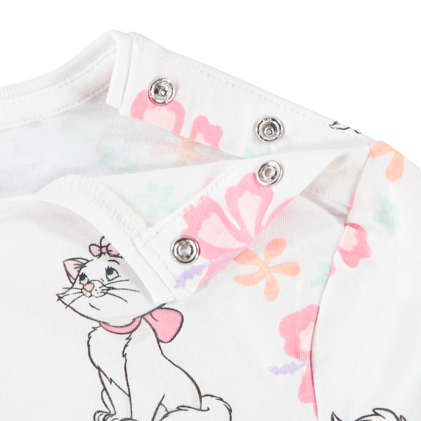 Camiseta de manga corta estampada de Marie Disney para niña bebé 