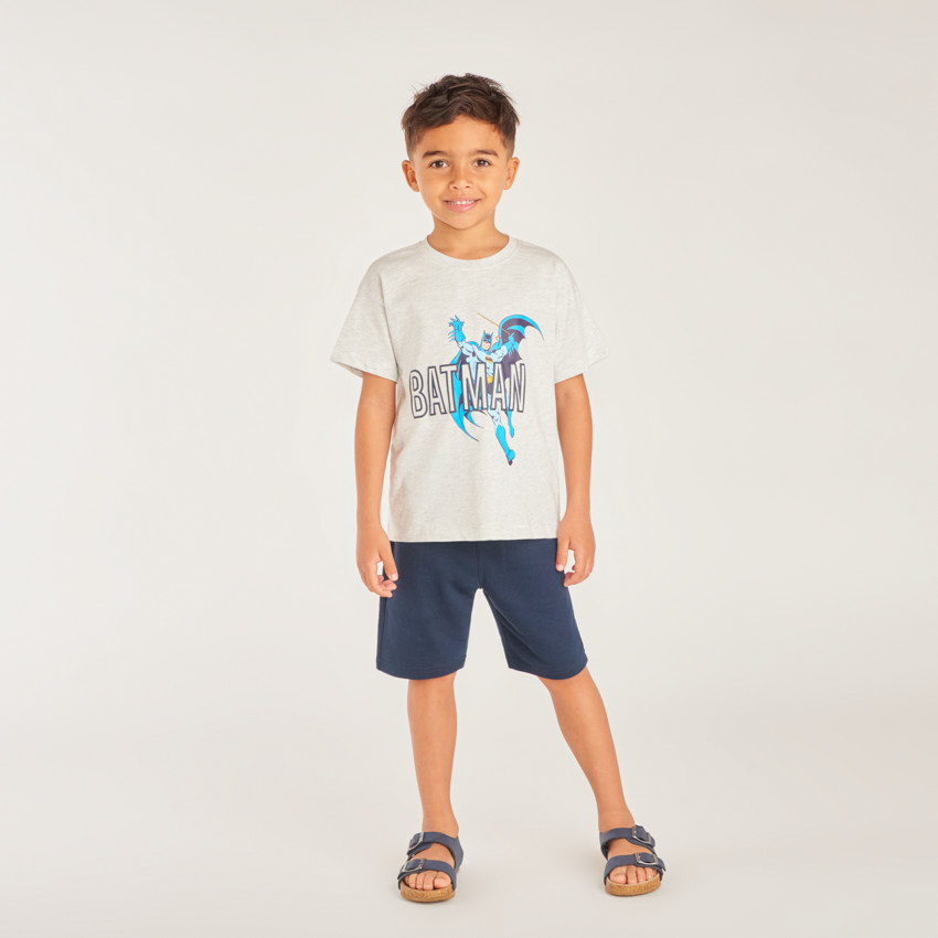 Camiseta de manga corta con estampado de Batman Warner para niño 
