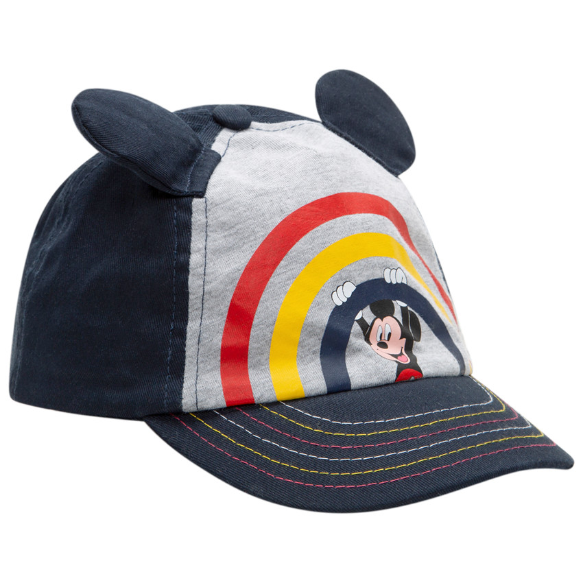 gorra en twill con orejas y print Mickey Disney 