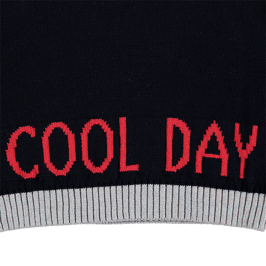 Júnior - Jersey de punto con bandas e inscripción de jacquard  Additional Júnior - Jersey de punto con bandas e inscripción de jacquard