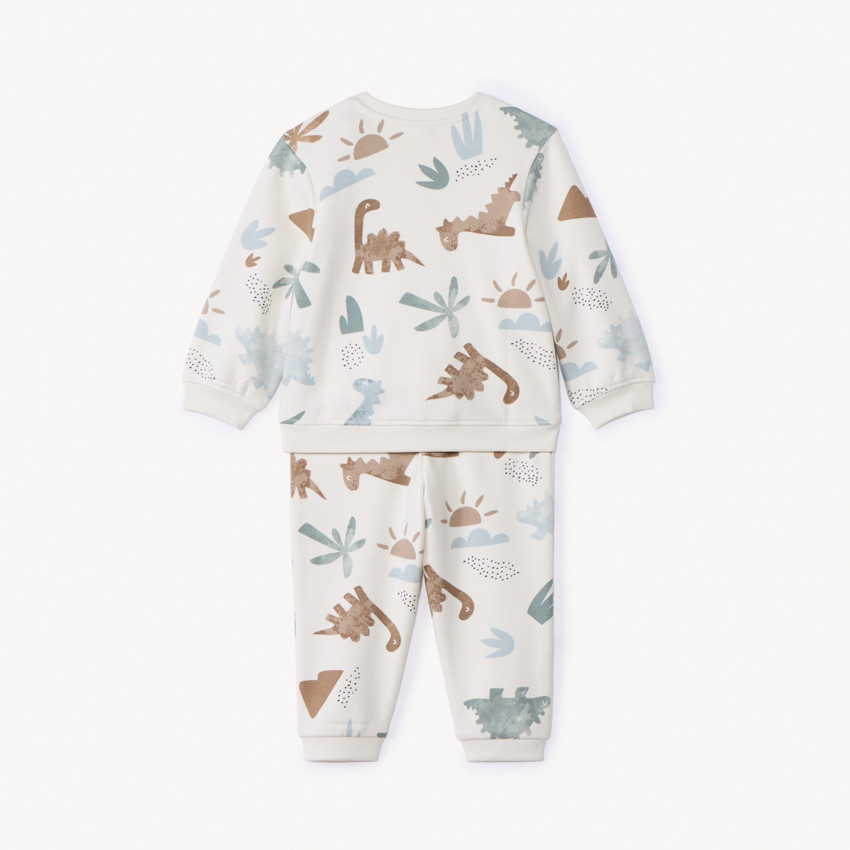 Conjunto de chándal con estampado de dinosaurios para bebé niño 