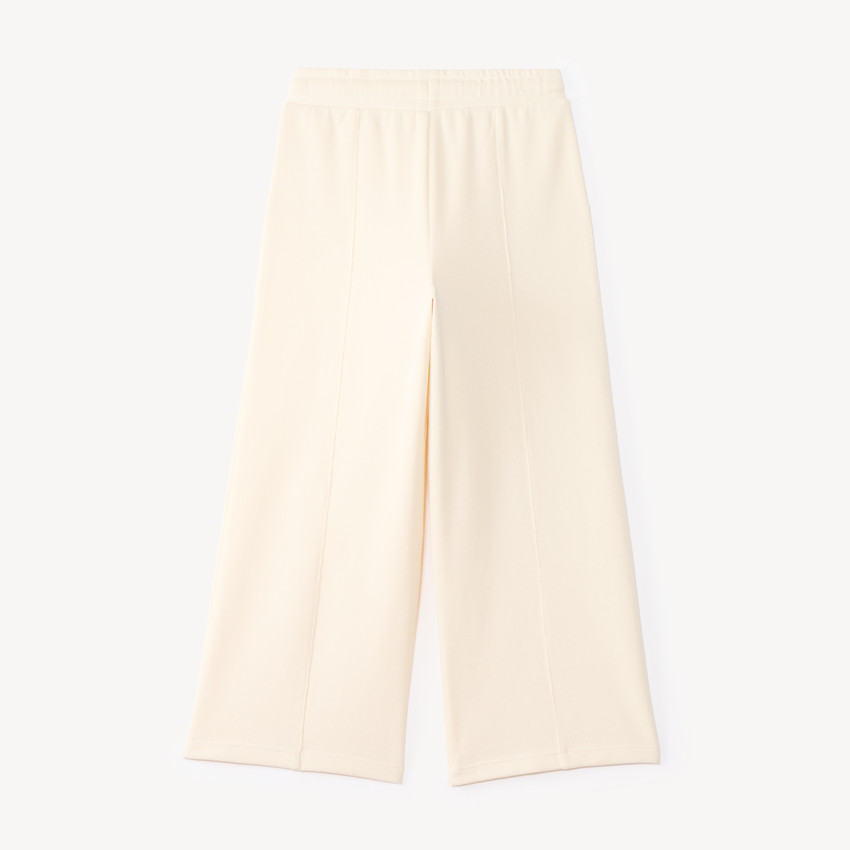 Pantalón de chándal amplio liso para niña 