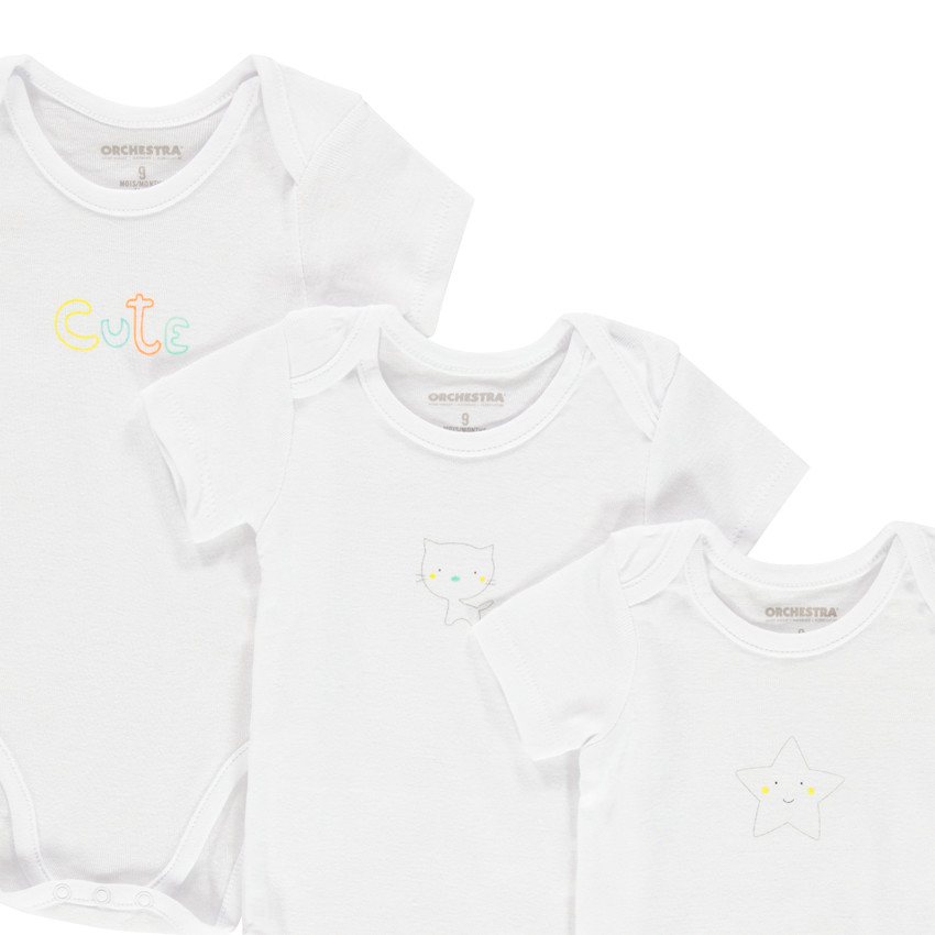 Lote de 7 bodies mangas cortas con estampado  Additional Lote de 7 bodies mangas cortas con estampado