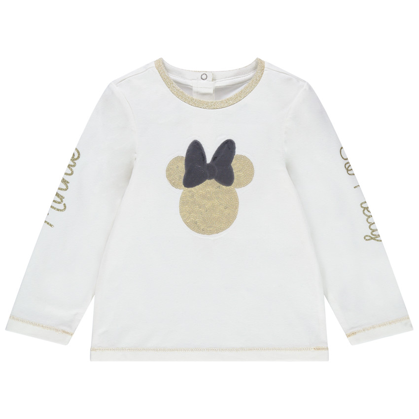 Camiseta de manga larga con dibujo de Minnie de lentejuelas Disney  