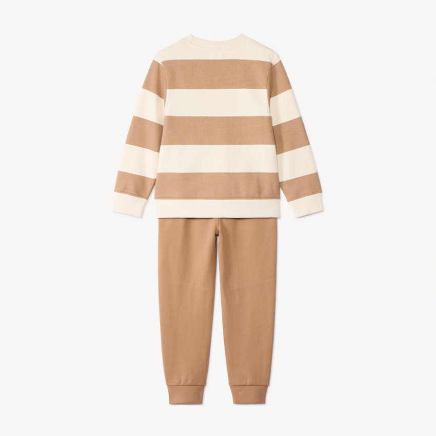 Ensemble jogging avec sweat rayé pour garçon 