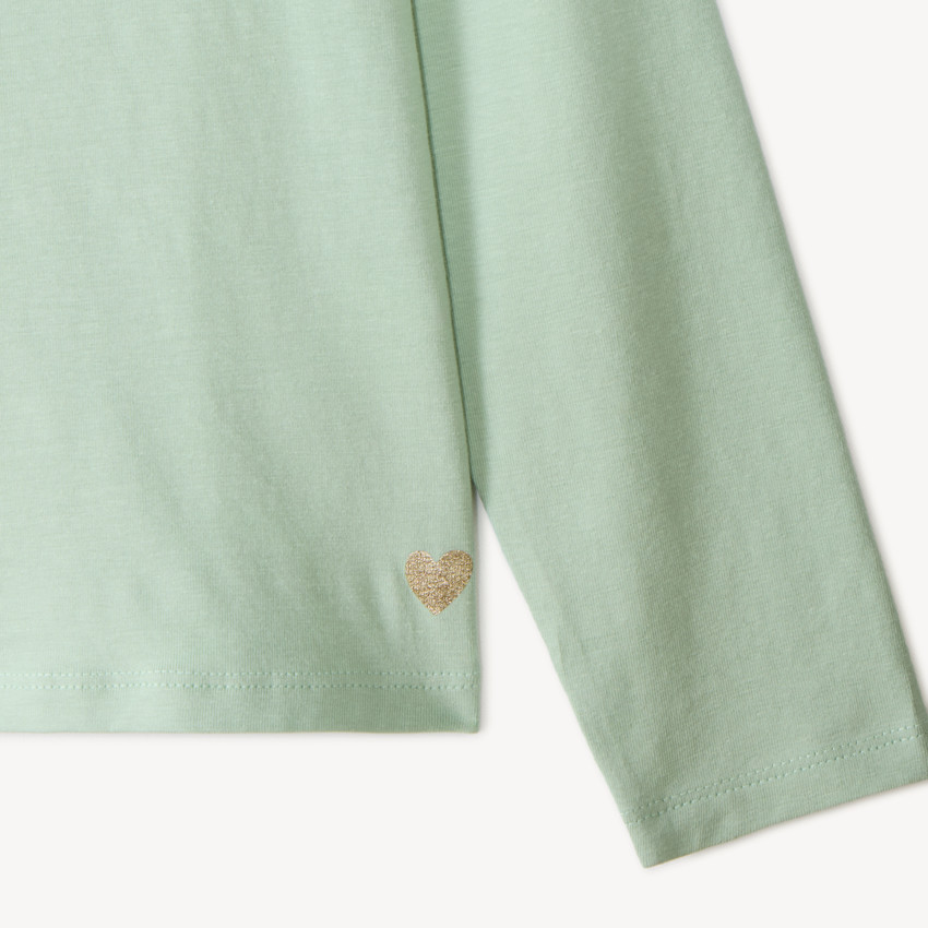Lote de 3 camisetas de manga larga para niña lisas 