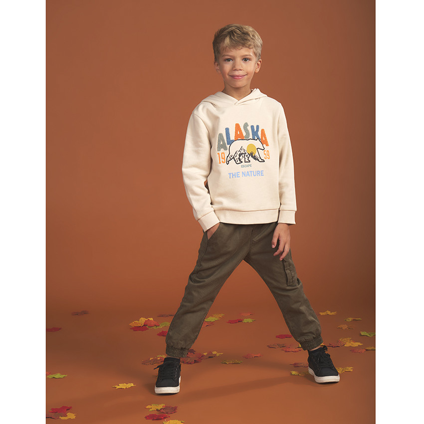 Pantalón jogger de lyocell con forro de algodón niño 