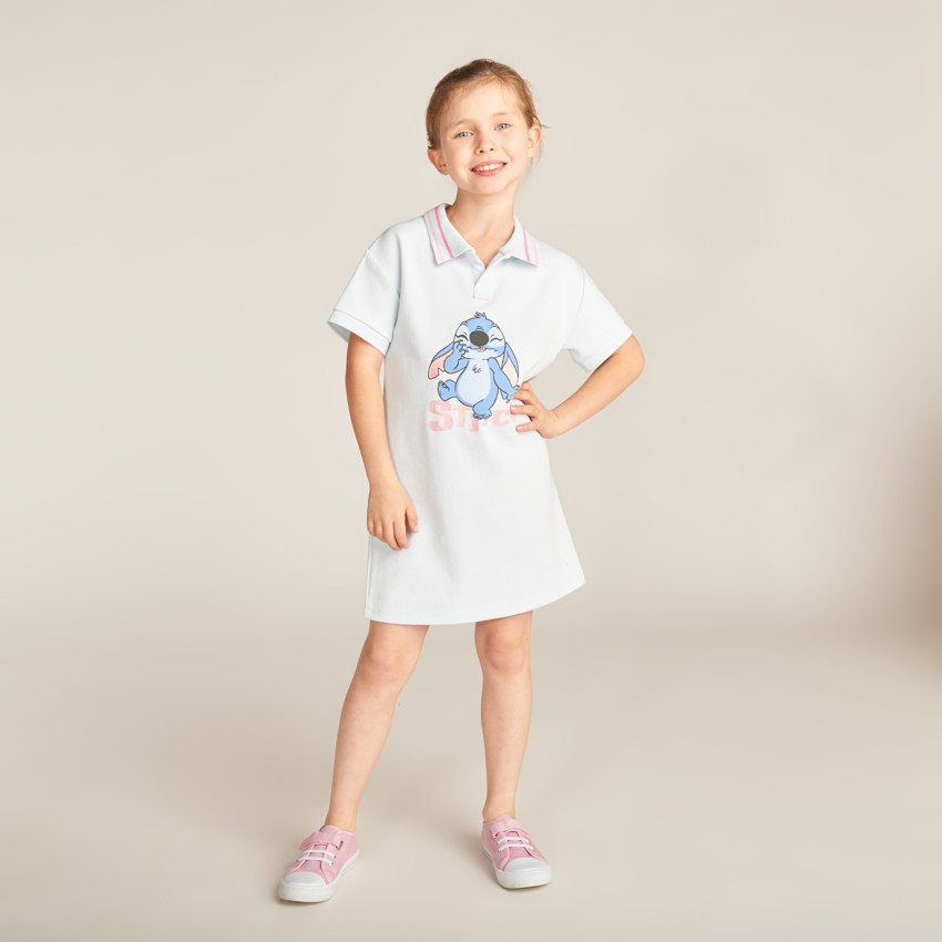 Ropa polo de punto Stitch de Disney para niña 
