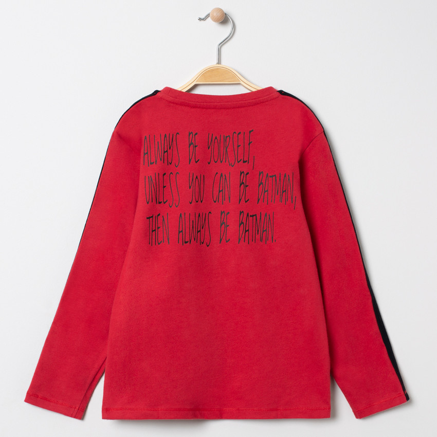 Camiseta de manga larga print Batman de lentejuelas  