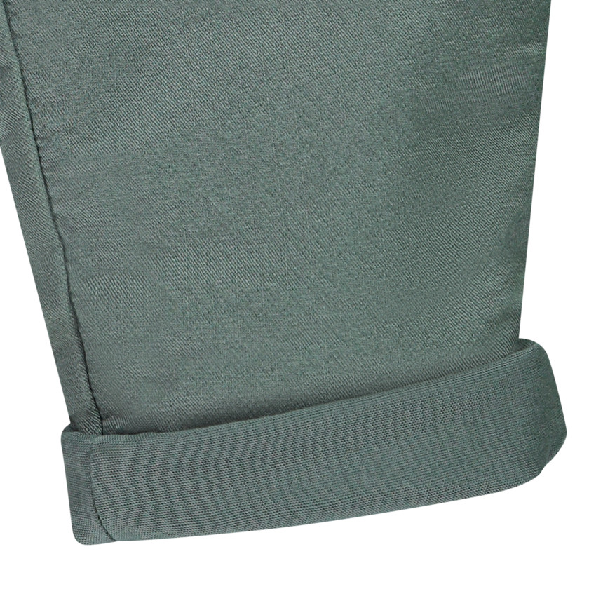 Pantalón de tela liso forrado para bebé niño 