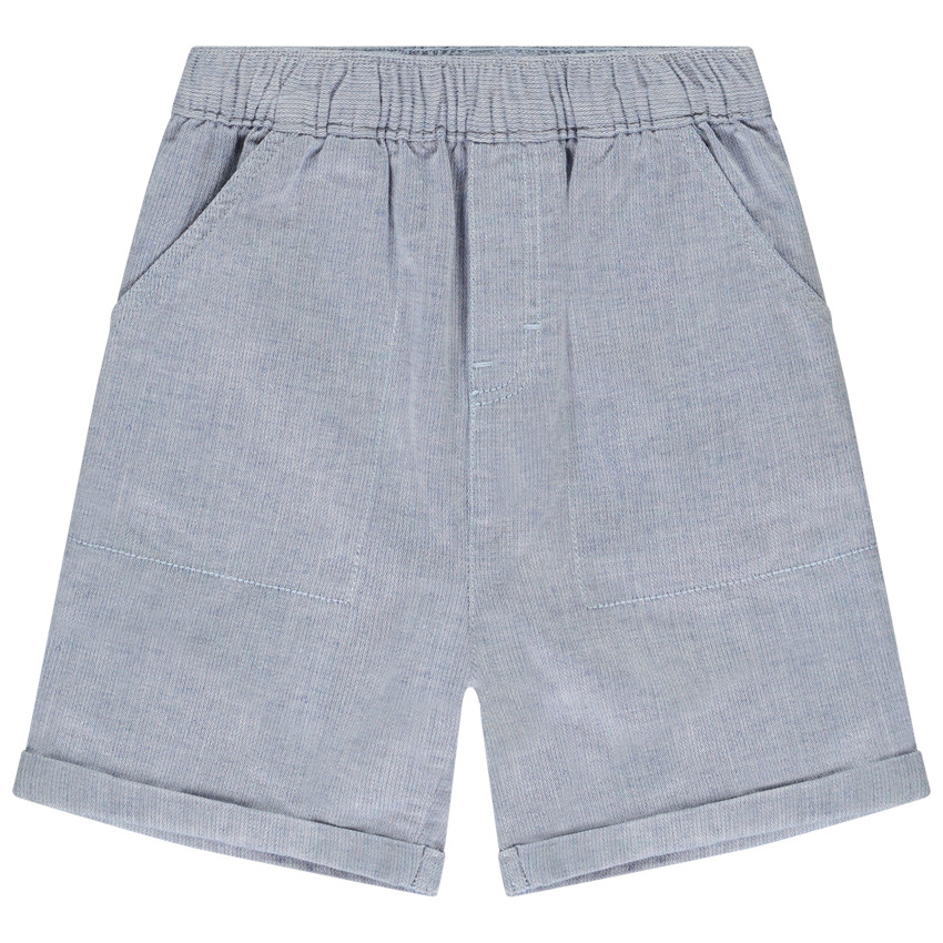 Bermudas de popelina con efecto jaspeado para bebé niño 