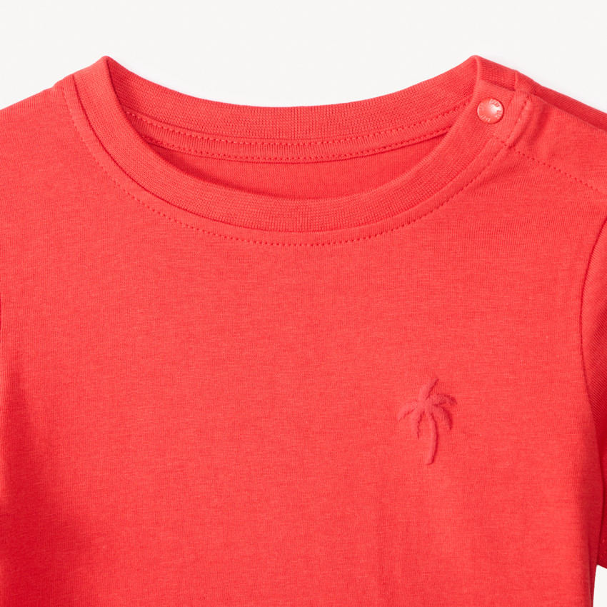 Lote de 3 camisetas de manga corta lisas para bebé niño 