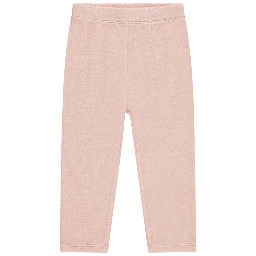 Pijama de 2 piezas de terciopelo con estampado de conejito para bebé niña 