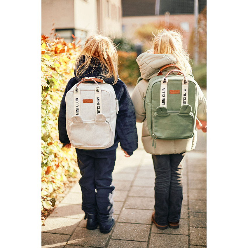 Sac à dos enfants Mini Club Signature Canvas Off White 