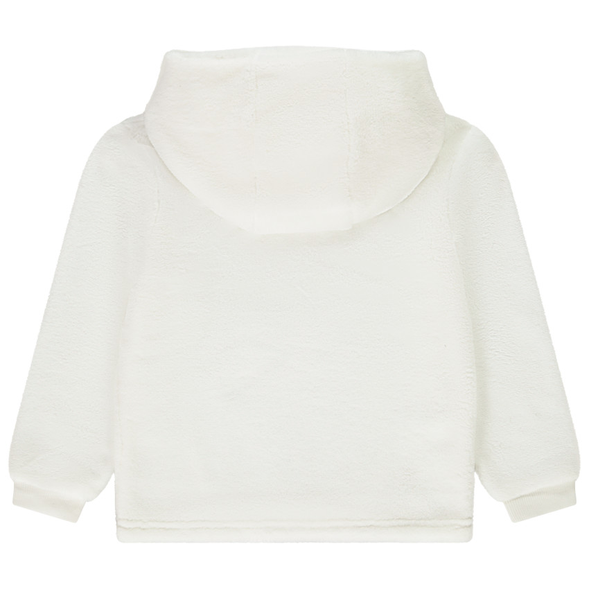 Sudadera polar con corazón de lentejuela para niña 