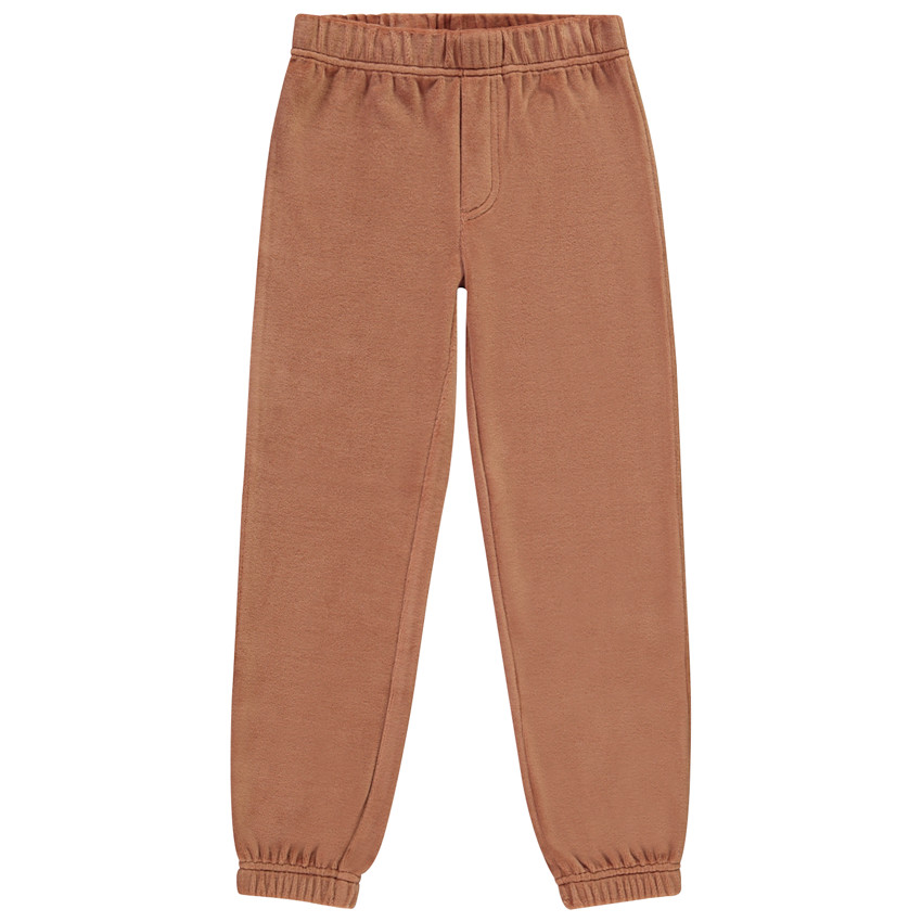 Pijama de 2 piezas de terciopelo con estampado de monos para niño 