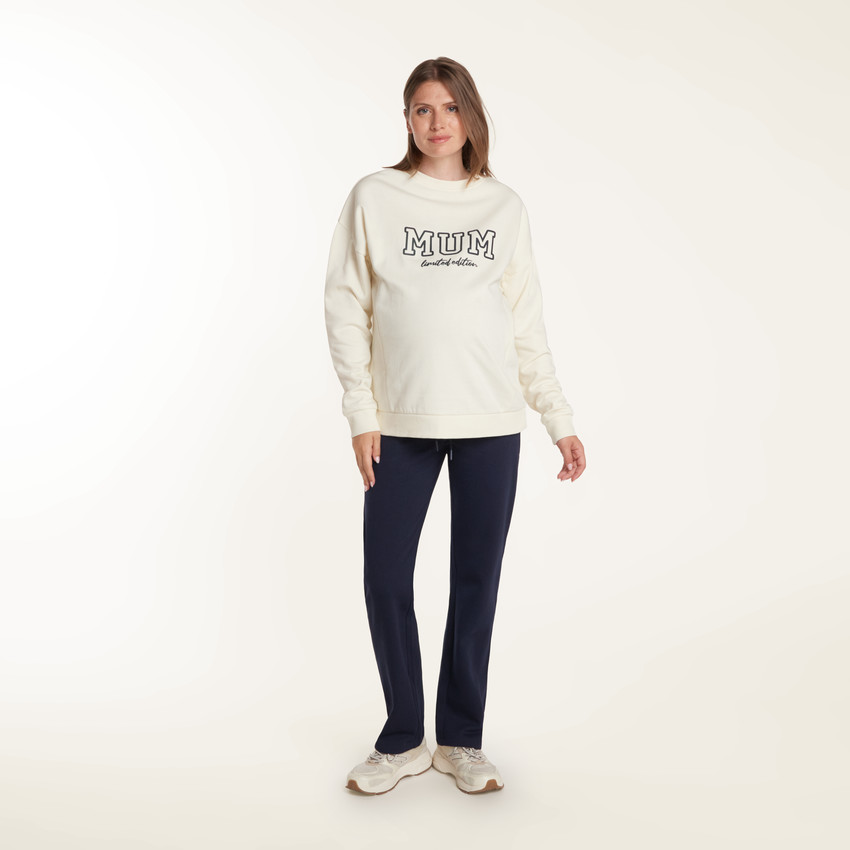 Pantalones de chándal para maternidad de felpa 