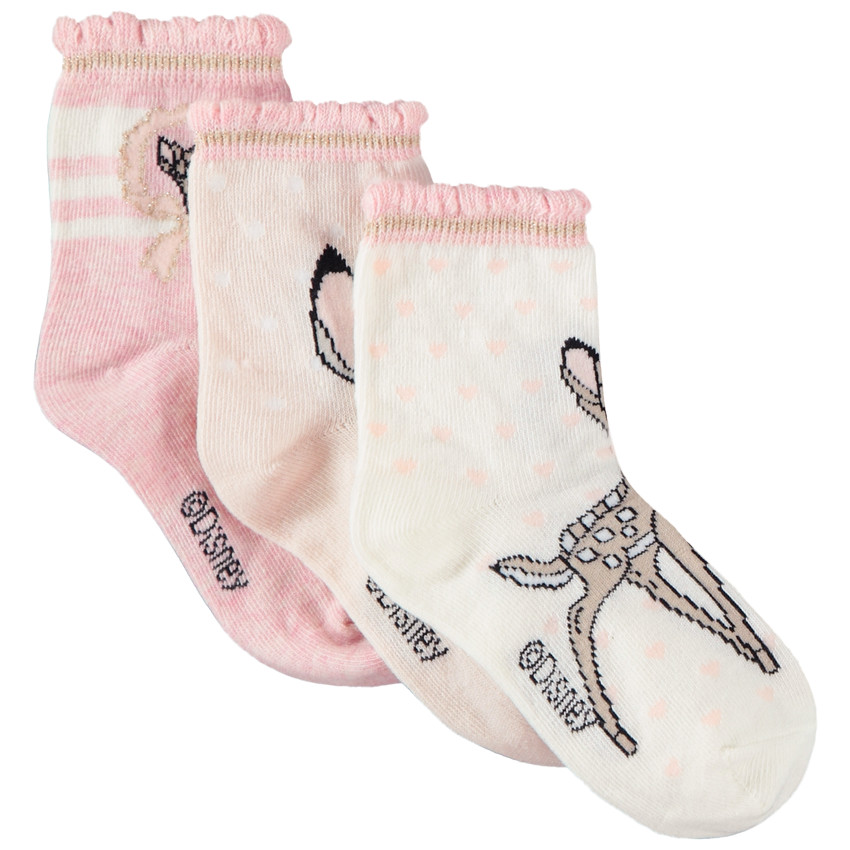 Pack de 3 pares de calcetines Bambi Disney 