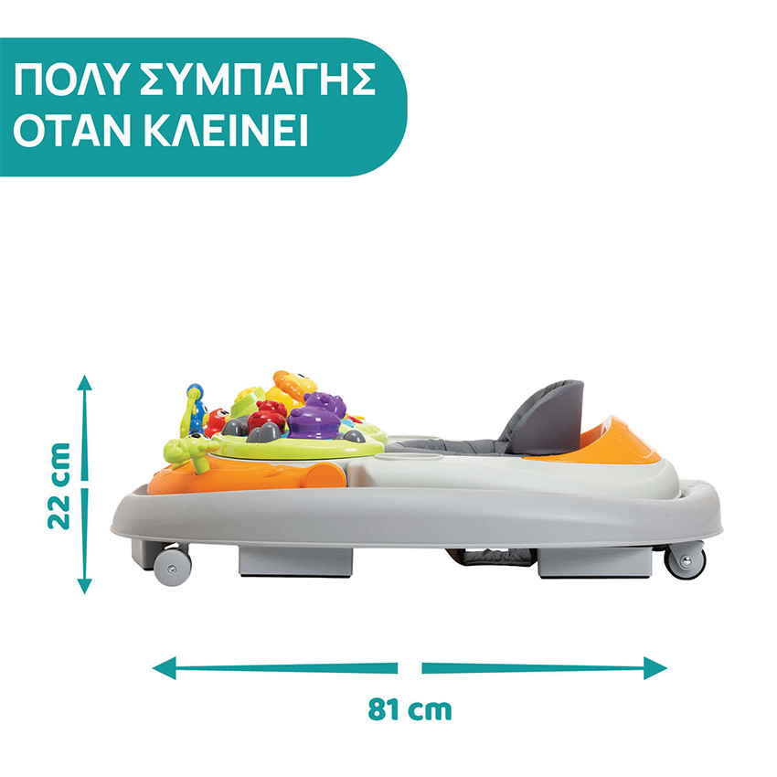 Trotteur 1er Age Walky Talky - Grey 