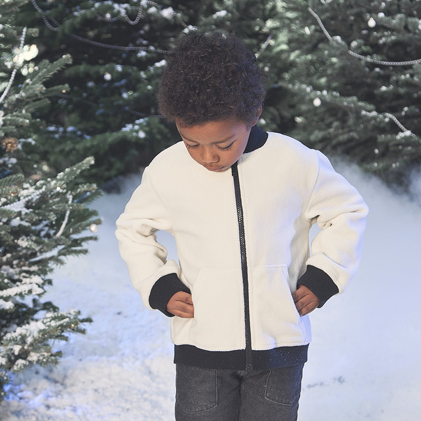 Parka 2 en 1 con chaleco de micropolar para niño 