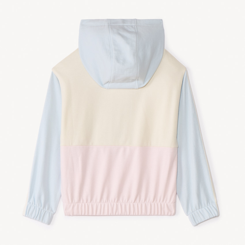 Sudadera de felpa con efecto color block para niña 