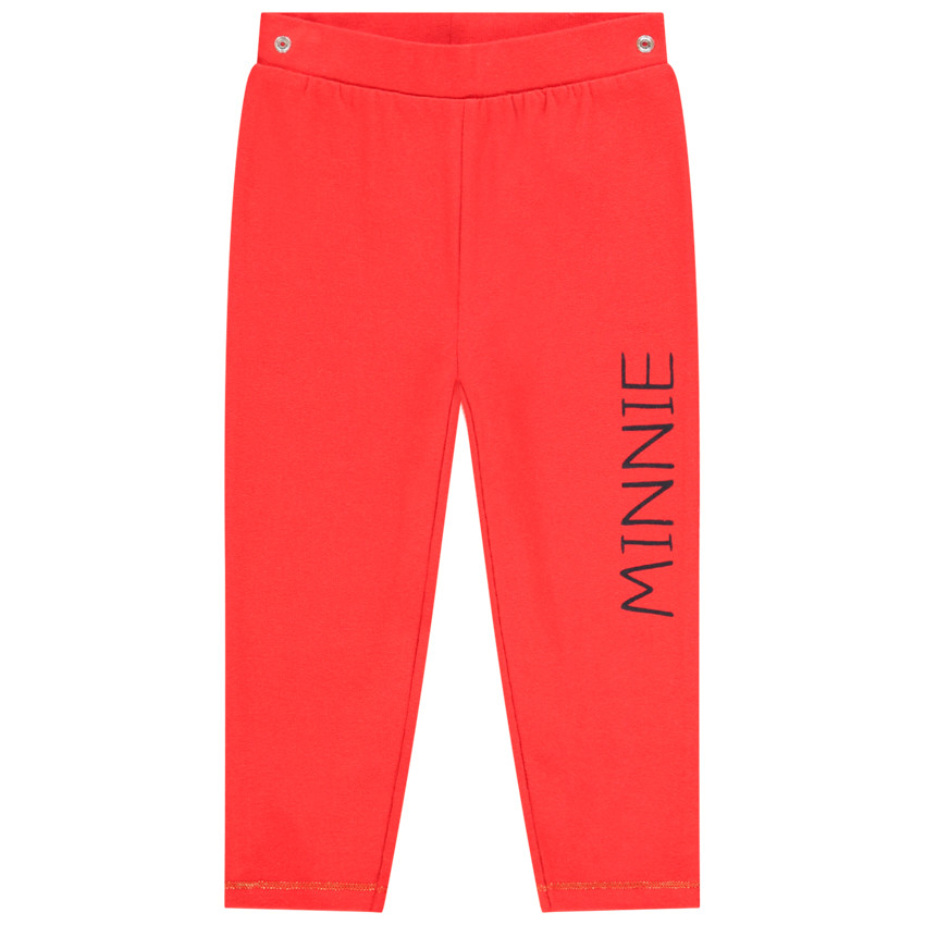 Pijama de 2 piezas de algodón con estampado de Minnie Disney para niña 