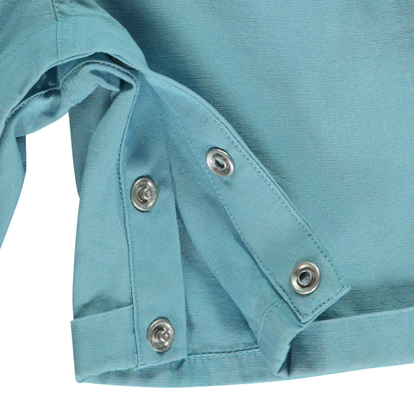 Salopette corta con estampado lúdico de felino para bebé niño 