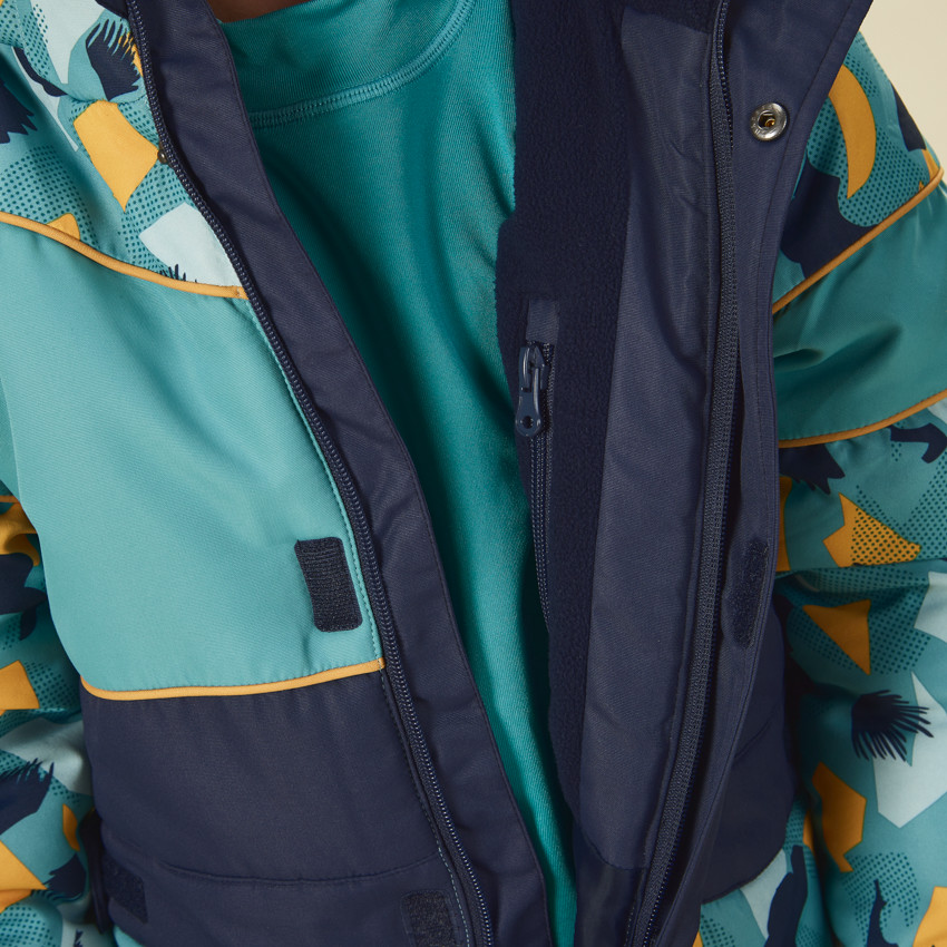 Combinaison de ski déperlante imprimé graphique pour garçon 