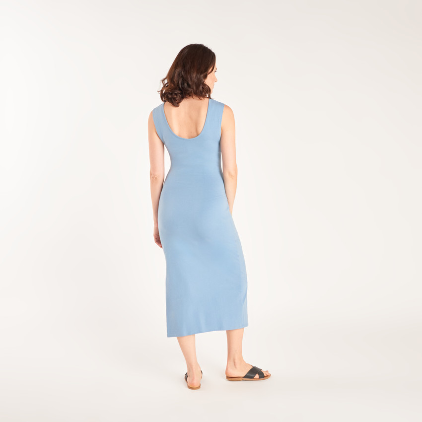 Ropa de tirantes larga de jersey para mujer embarazada 