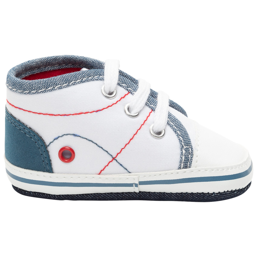 Zapatillas suaves con detalles de mezclilla  Additional Zapatillas suaves con detalles de mezclilla