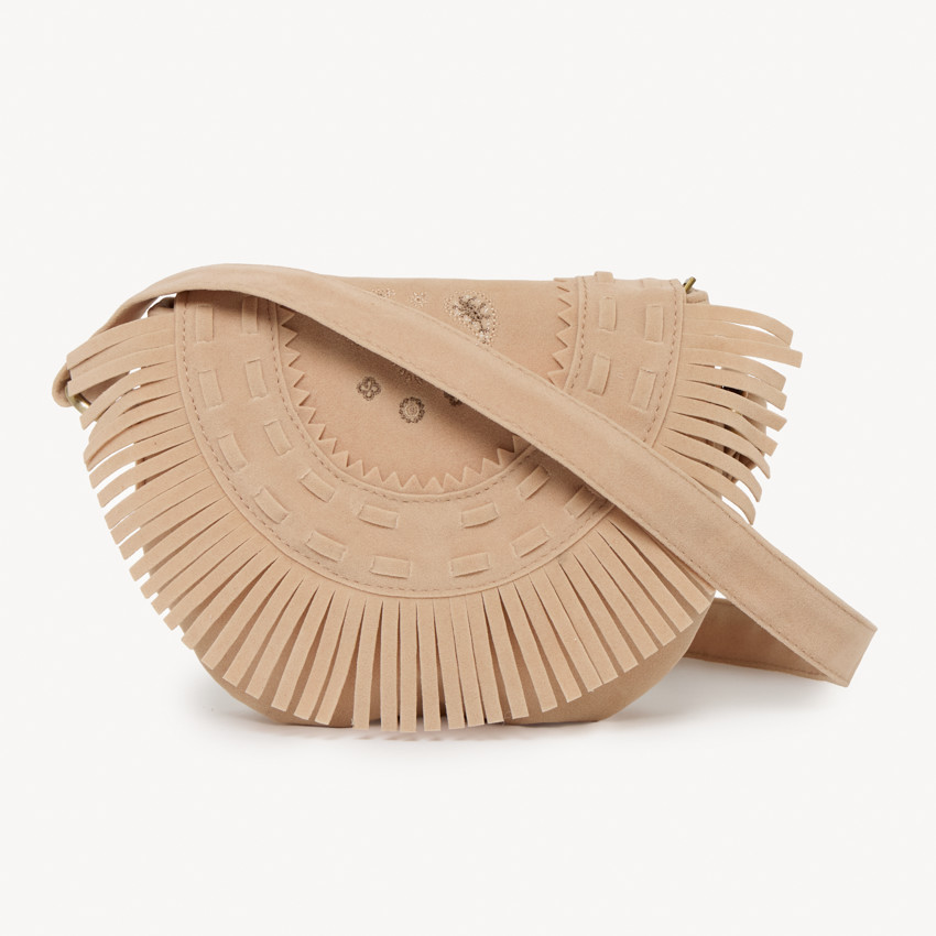 Bolso de hombro con flecos para niña 