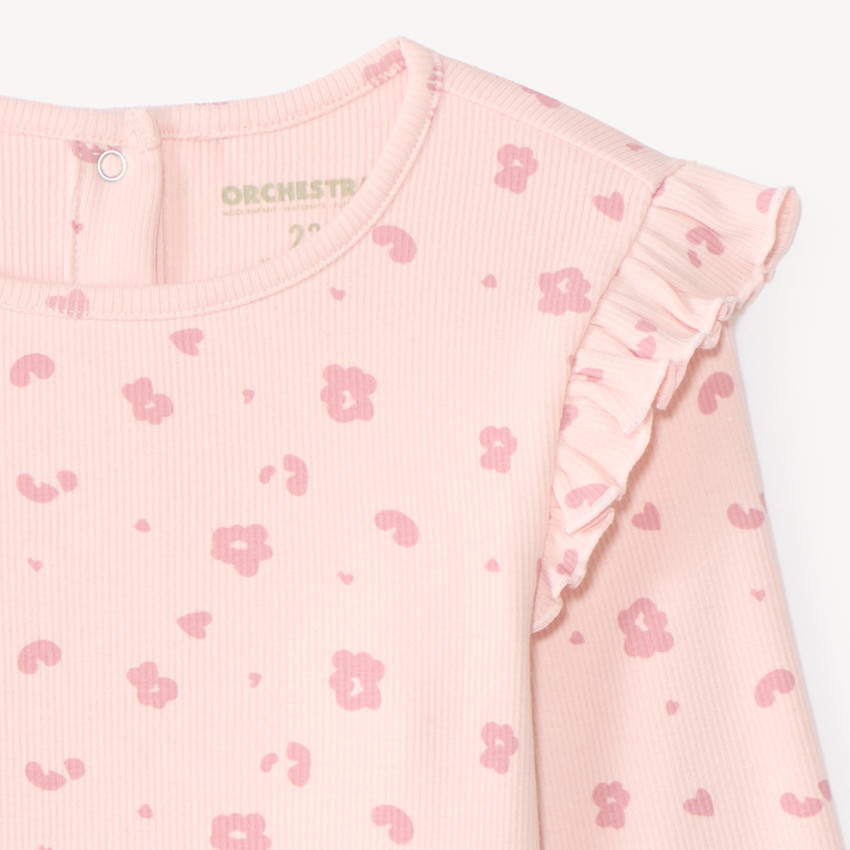 Camiseta de manga larga niña con estampado divertido 