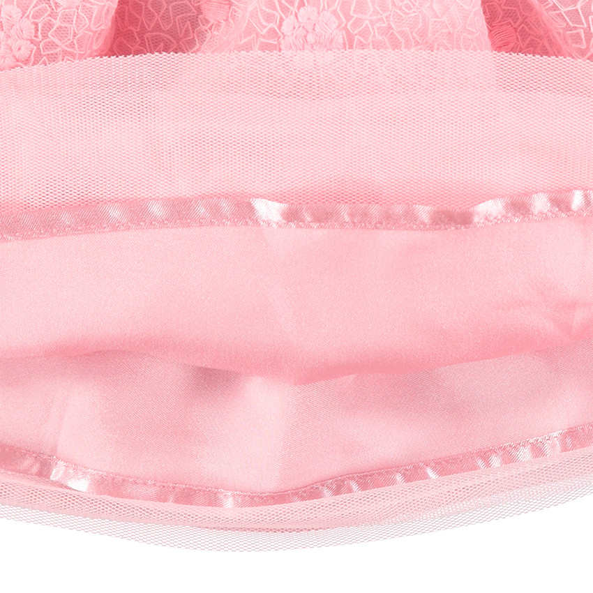 Falda de ceremonia con volantes de tul y cintura brillante 