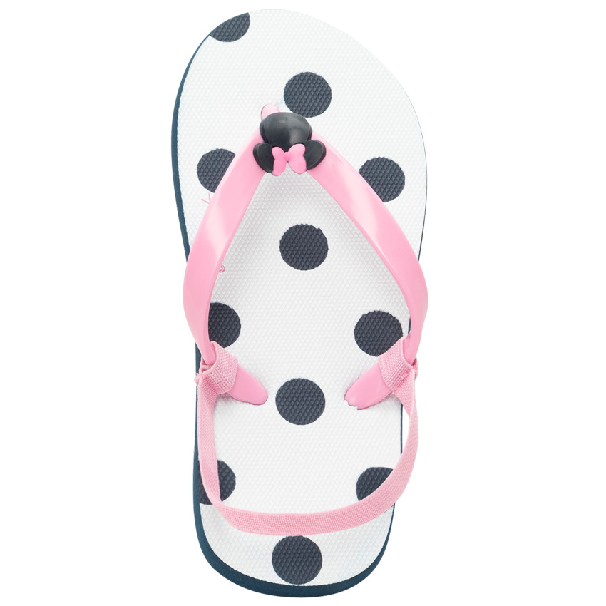 Chanclas con estampado de lunares y parche de Minnie Disney para niña con tira según la edad  Additional Chanclas con estampado de lunares y parche de Minnie Disney para niña con tira según la edad