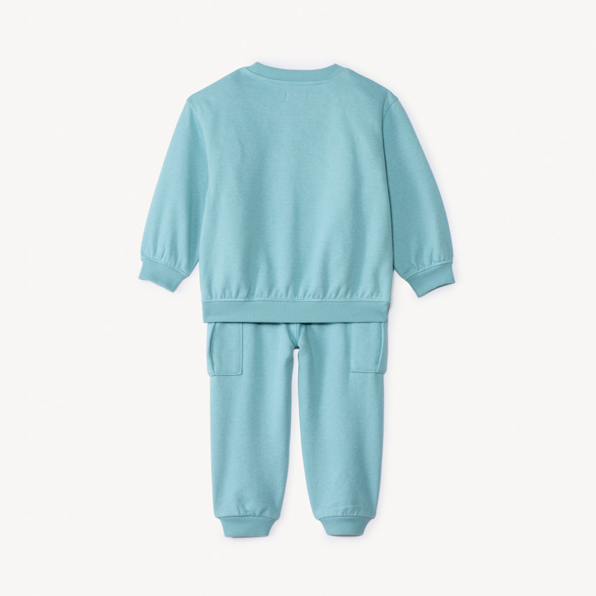Conjunto sudadera fantasía y pantalón jogging estilo cargo para bebé niño 