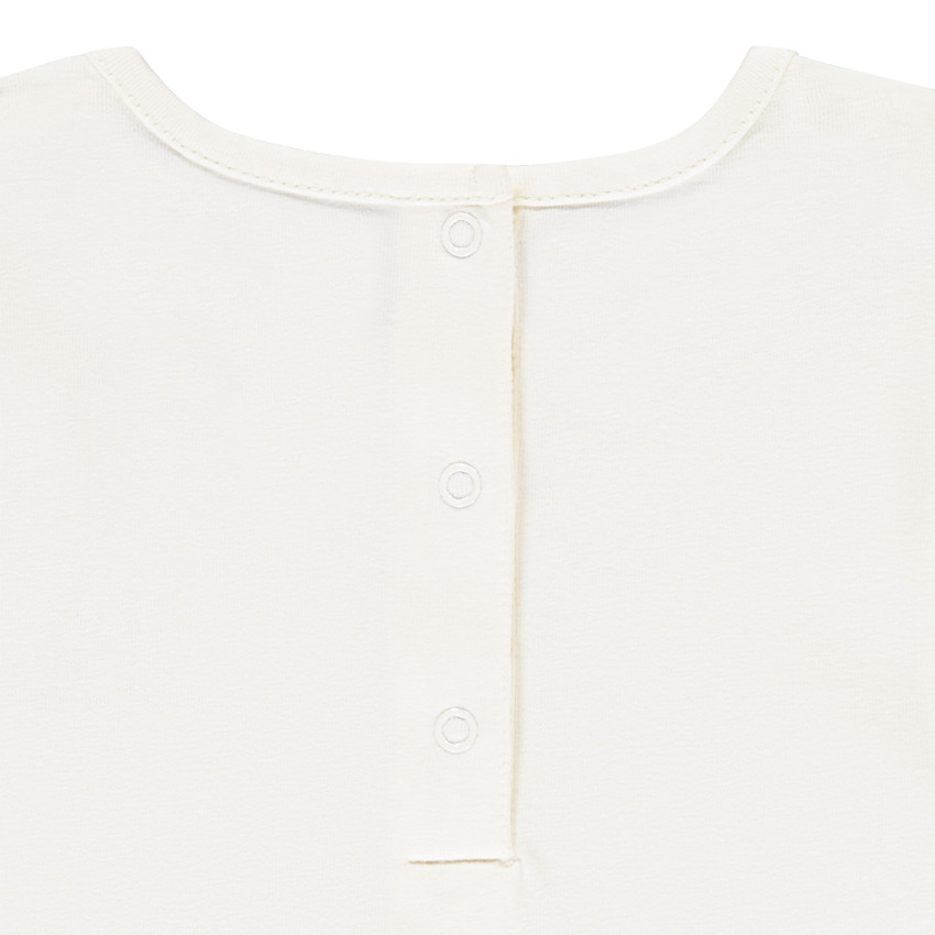 Conjunto pelele corto con estampado de leopardo para bebé niña con aperturas según la edad 