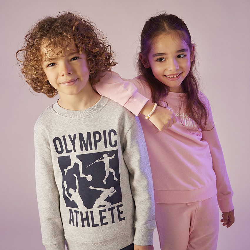 Conjunto de chándal de 2 piezas liso para niña  Additional Conjunto de chándal de 2 piezas liso para niña