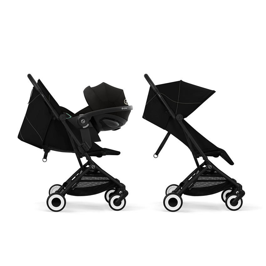 Silla de paseo ultra compacta Orfeo black/magic black 