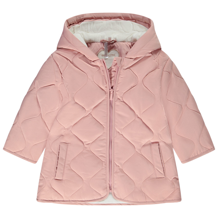 Parka acolchada para bebé niña con capucha especial para frío intenso 