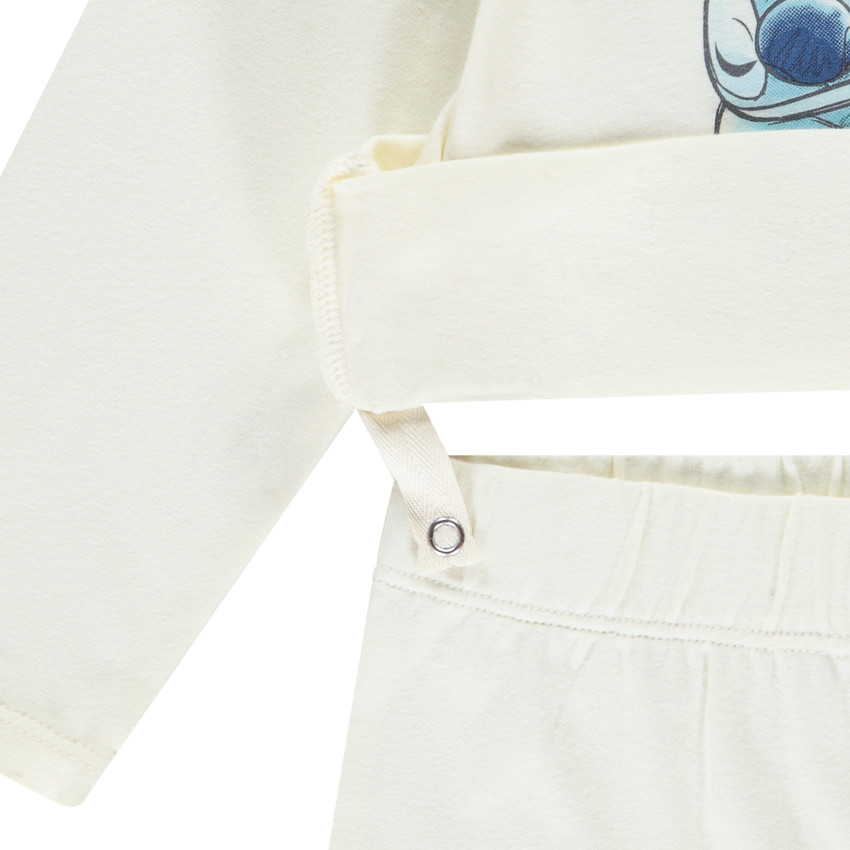 Conjunto de pijama de 2 piezas de Stitch Disney para bebé niña con acabados diferentes según la edad 