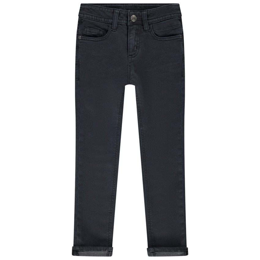 Vaqueros slim en denim liso para niño 