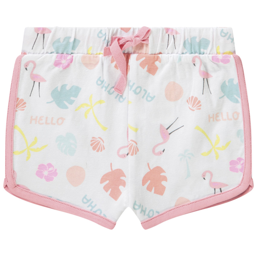Short de deporte estampado fantasía para bebé niña 