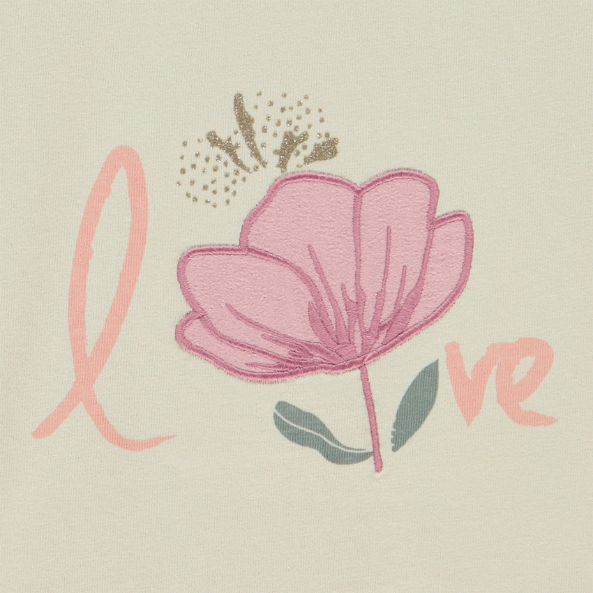 Camiseta de manga corta con nudo para niña 