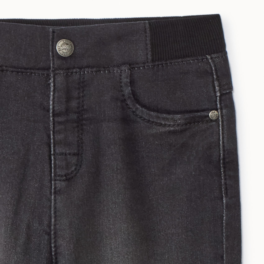Vaquero efecto denim liso forrado en punto jersey para bebé niño 