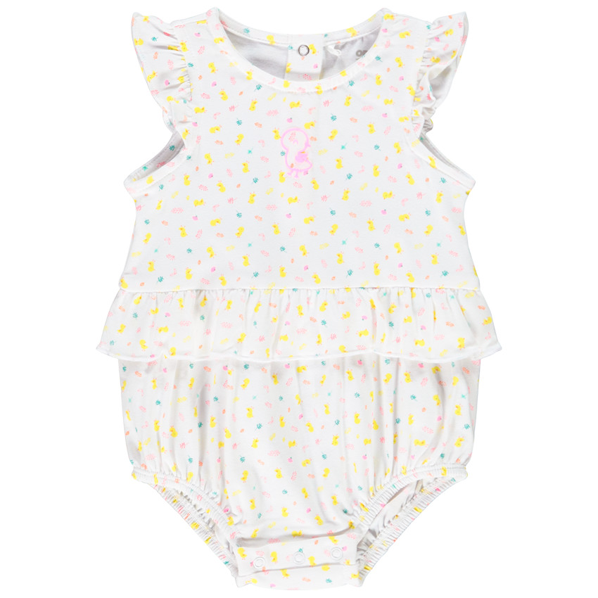 Combinaison courte imprimé poussins pour bébé fille  Additional Combinaison courte imprimé poussins pour bébé fille
