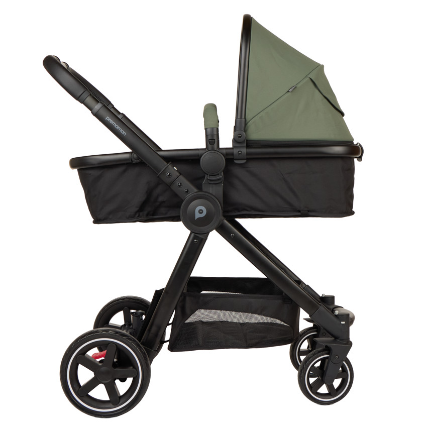 Carrito trio combinado Sienna y asiento de coche i-Prim kaki negro 